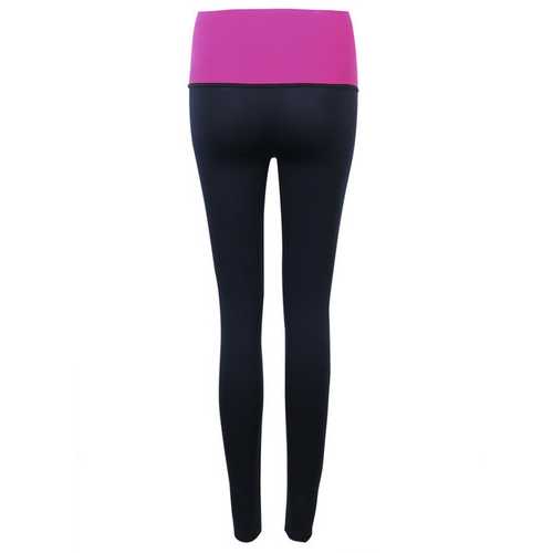 Women High Elastic Shaping Nine Pants Quick-dry Sport Leggings