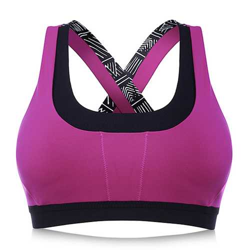 U-Neck Criss-cross Shakeproof Gym Yoga Bras