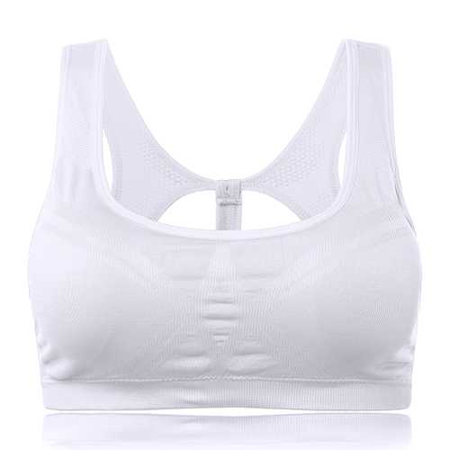 Women Comfort Seamless Wireless Shockproof Sweat Absorbing Breathable Yoga Bra