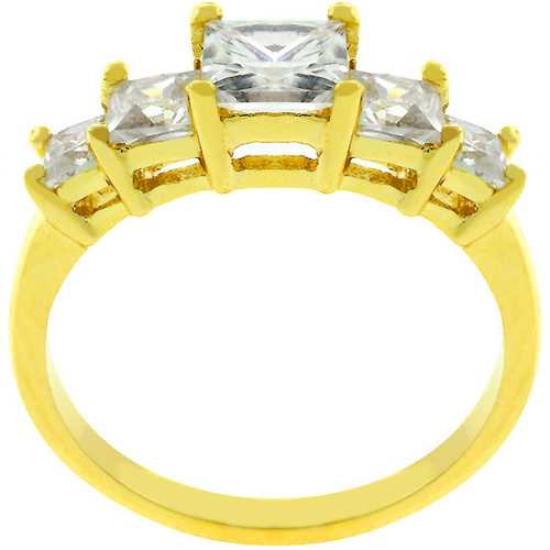 5-Stone Anniversary Ring in Goldtone
