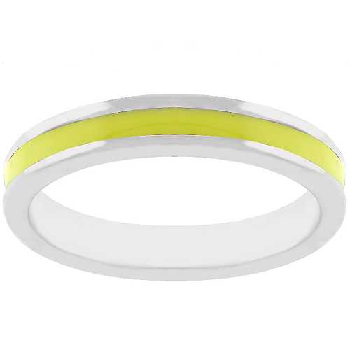 Yellow Enamel Eternity Ring