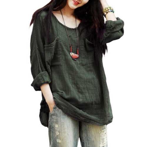 Pure Color Loose Shirts