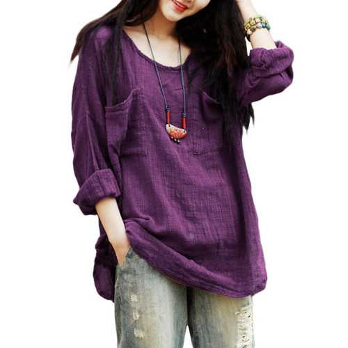 Pure Color Loose Shirts