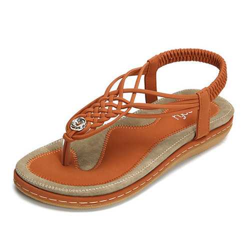 Handmade Knitting Elastic Sandals