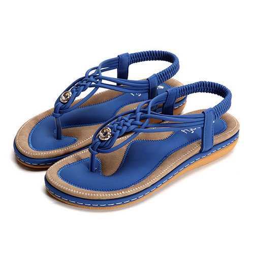 Handmade Knitting Elastic Sandals
