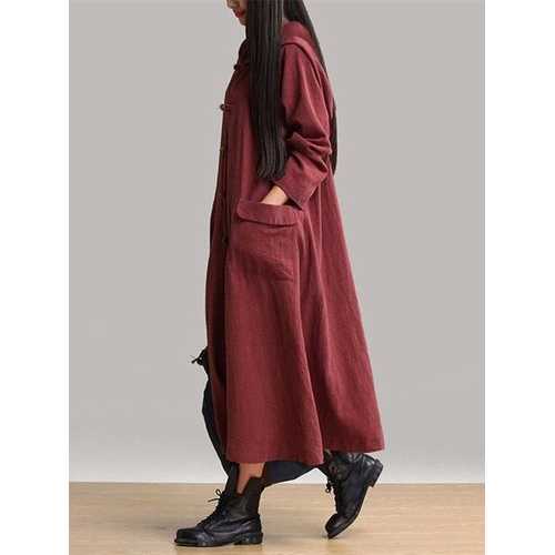 Vintage Hooded Maxi Dress