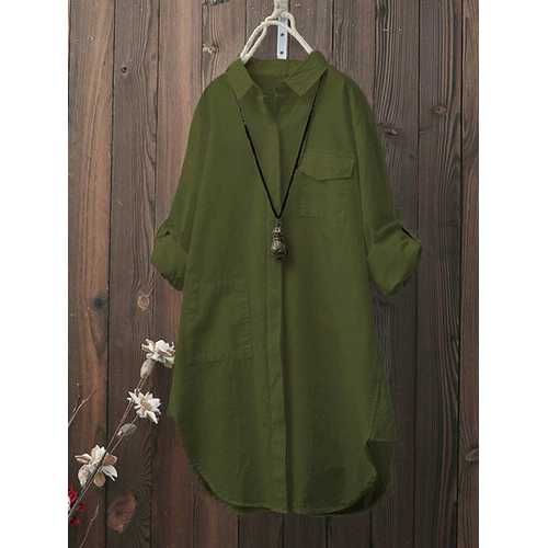 Solid Color Long Sleeve Shirts