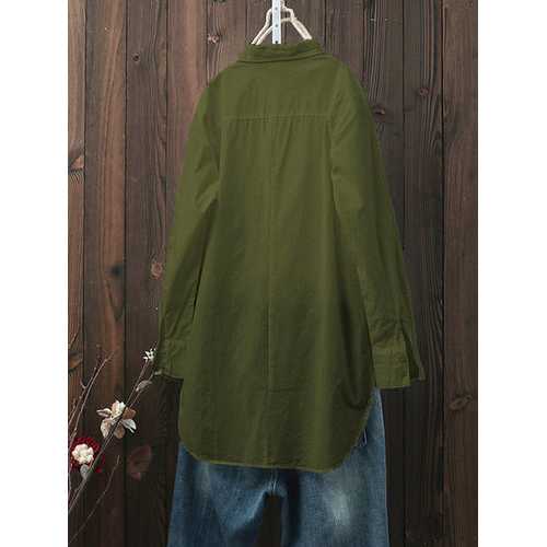 Solid Color Long Sleeve Shirts