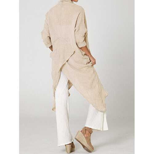 Vintage Long Sleeve Long Blouse