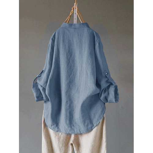 Embroidery Long Sleeve Blouse