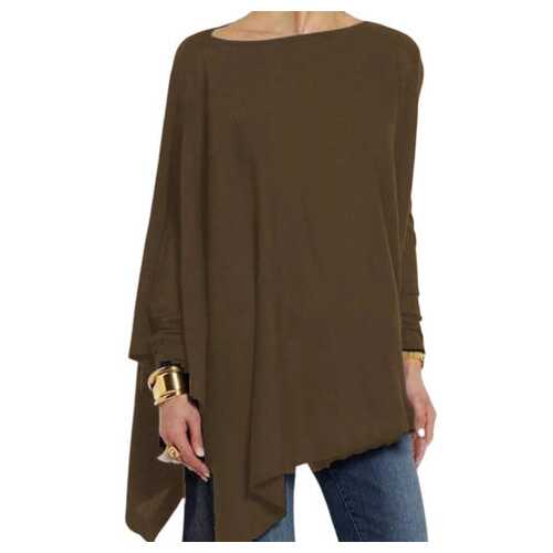 Solid Color Irregular Long Sleeve Shirt