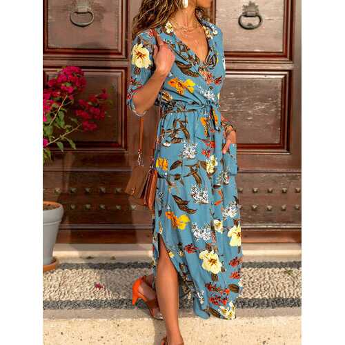 Holiday Sweet Printed Pockets Dress