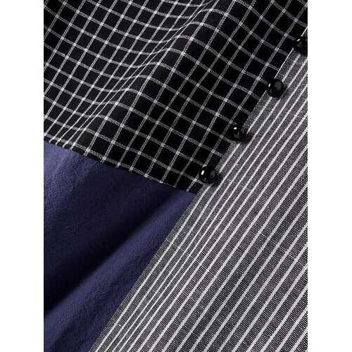 Plaid Patched Vintage Dress