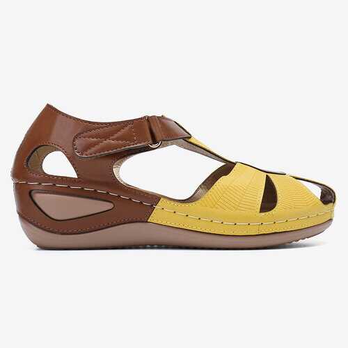 Flower Hollow Non Slip Wedges Sandals