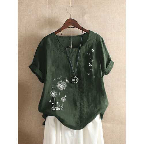 Butterflies Flower Print T-shirt