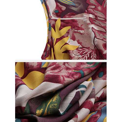 Flower Print Sleeveless Dress