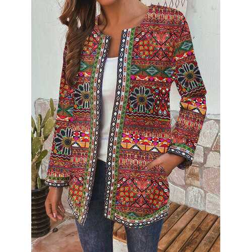 Bohemian Printed Patchwork Jacket