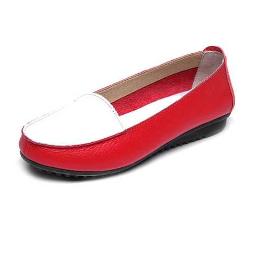 Women Fashion Autumn Flats Slip On Soft Sole Shoes Anti Skid Loafers